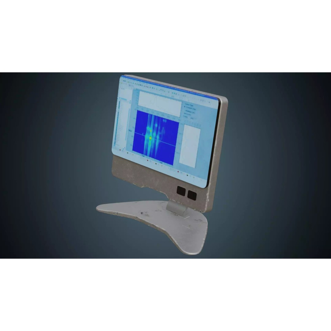 Medical Computer 3D Model – Low Poly PBR Asset, FBX, Blender - View 2