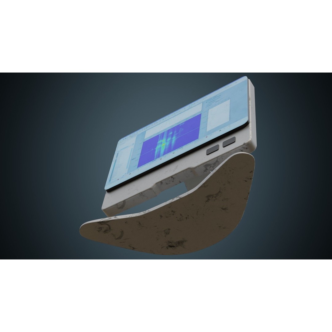 Medical Computer 3D Model – Low Poly PBR Asset, FBX, Blender - View 6