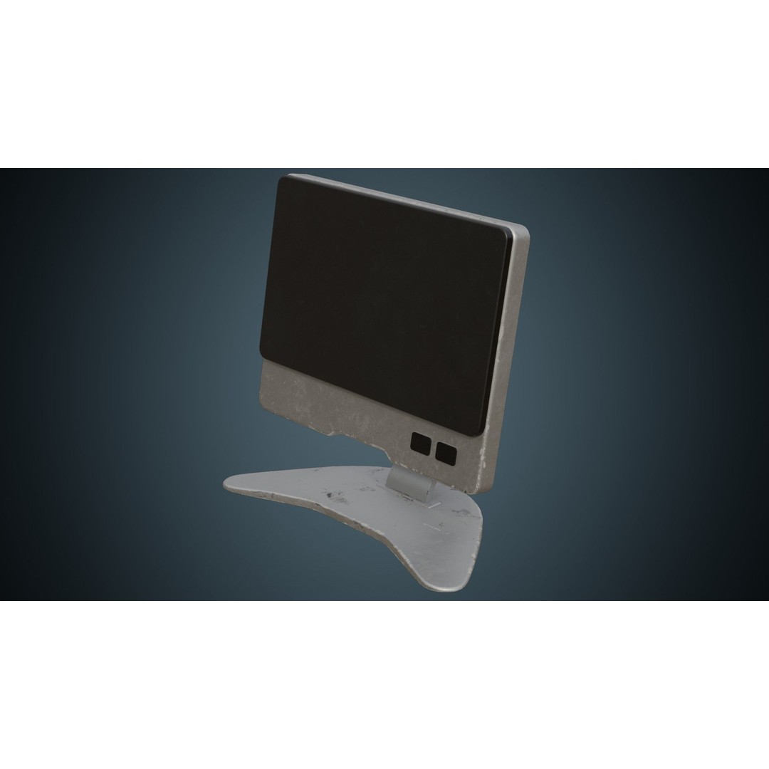 Medical Computer 3D Model – Low Poly PBR Asset, FBX, Blender - View 7