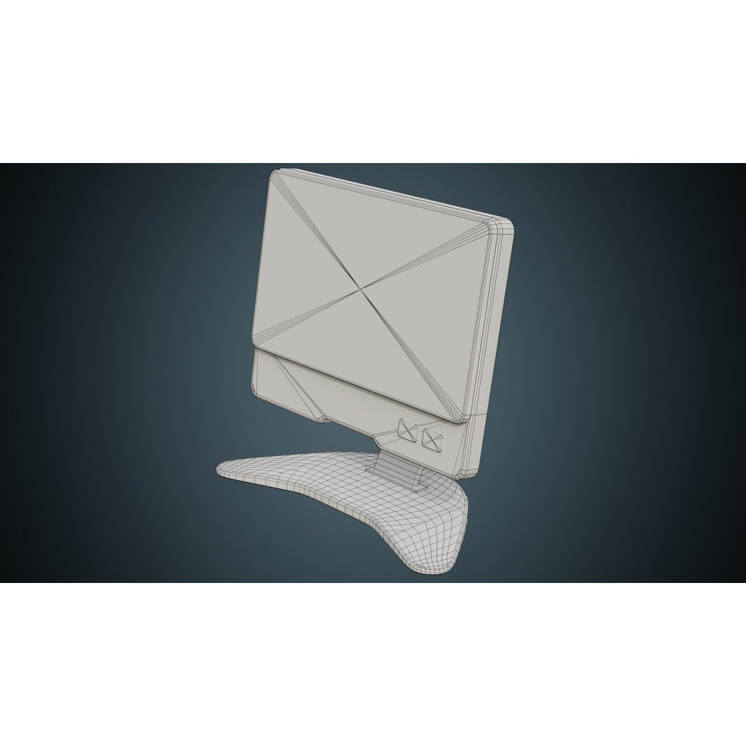 Medical Computer 3D Model – Low Poly PBR Asset, FBX, Blender - View 8