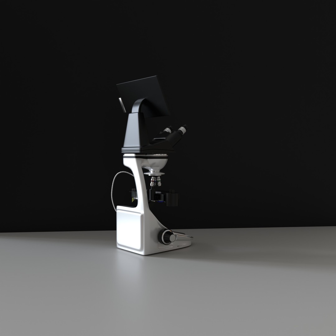 Microscope 3D Model – High Poly PBR Asset, Blender Format - View 10