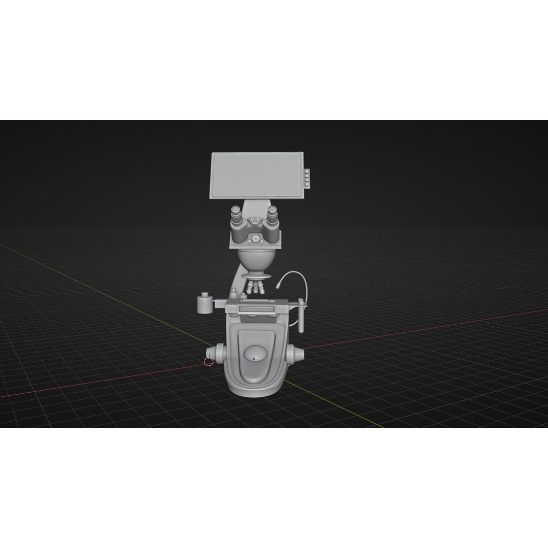 Microscope 3D Model – High Poly PBR Asset, Blender Format - View 15