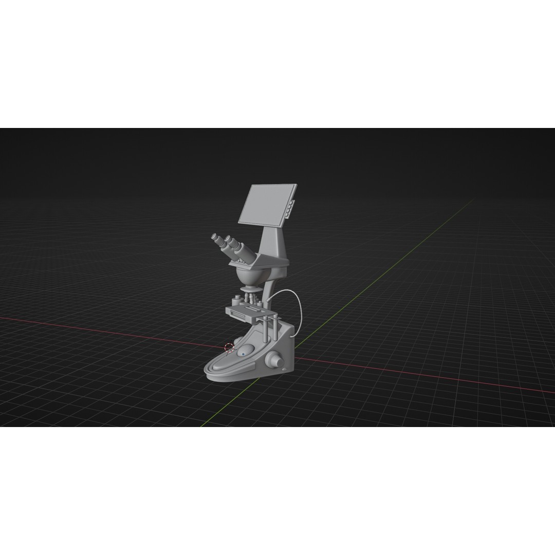 Microscope 3D Model – High Poly PBR Asset, Blender Format - View 16