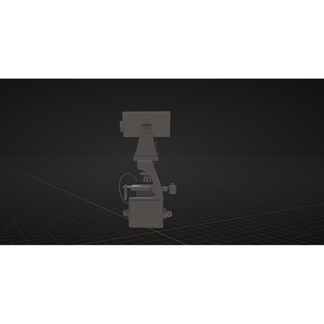 Microscope 3D Model – High Poly PBR Asset, Blender Format - View 17