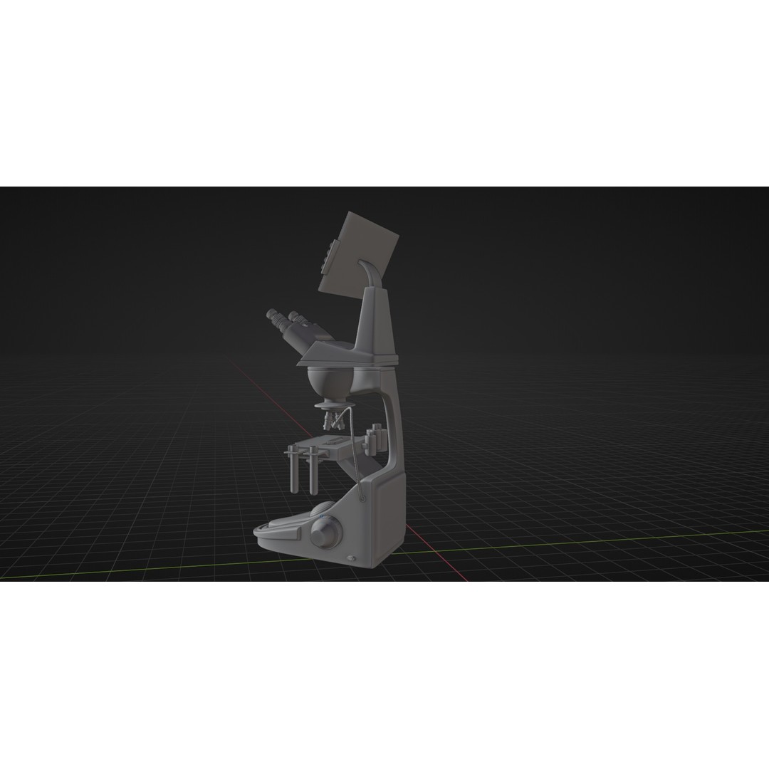 Microscope 3D Model – High Poly PBR Asset, Blender Format - View 18