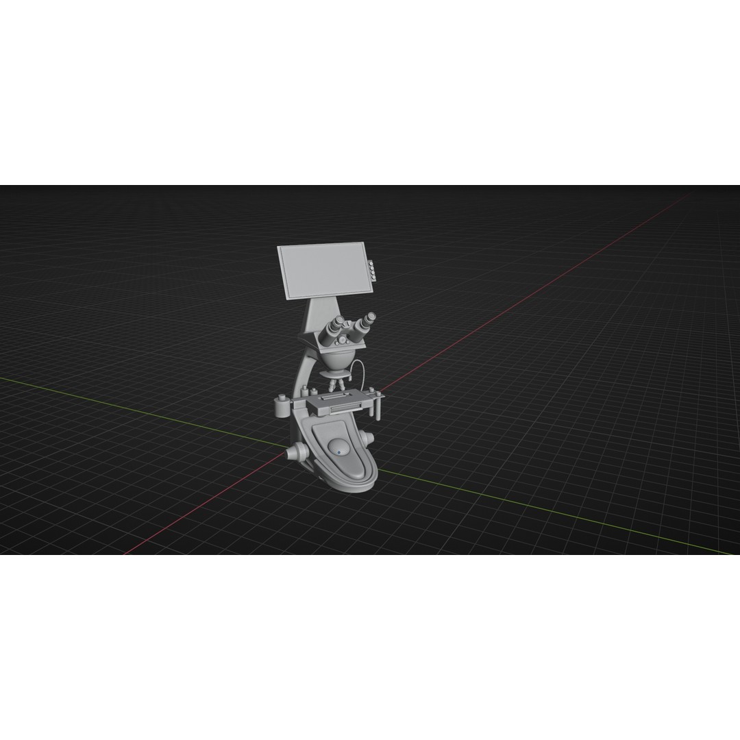 Microscope 3D Model – High Poly PBR Asset, Blender Format - View 19