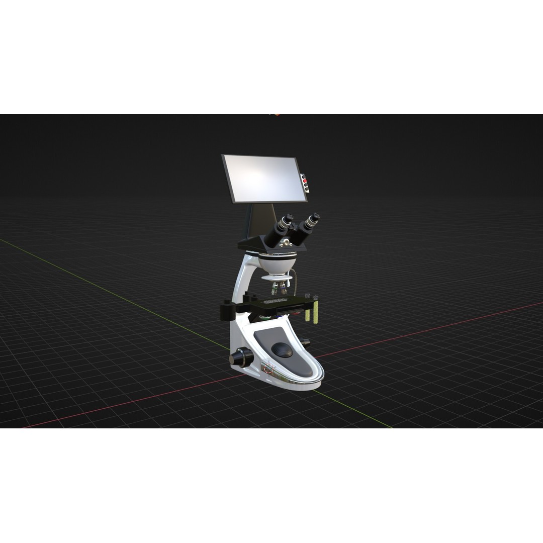 Microscope 3D Model – High Poly PBR Asset, Blender Format - View 20