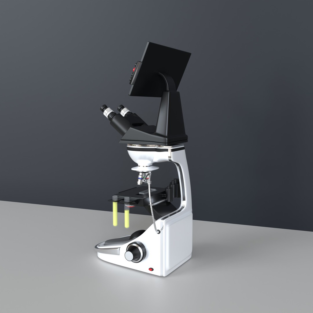 Microscope 3D Model – High Poly PBR Asset, Blender Format - View 27