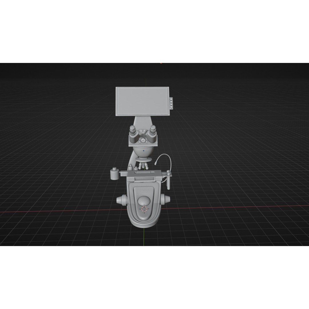 Microscope 3D Model – High Poly PBR Asset, Blender Format - View 8