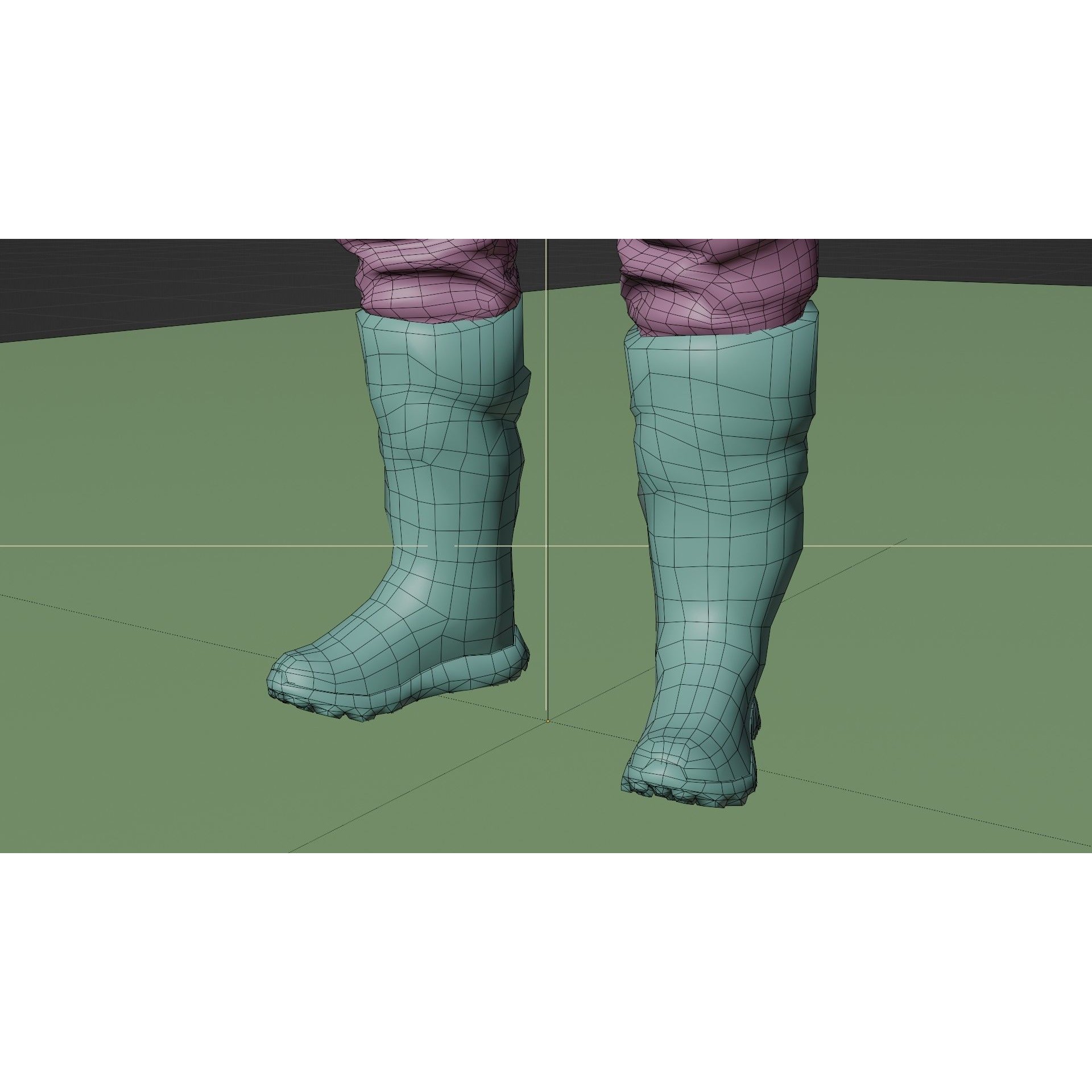 Modern Deep Sea Diving Suit - Low-Poly Game-Ready 3D Model