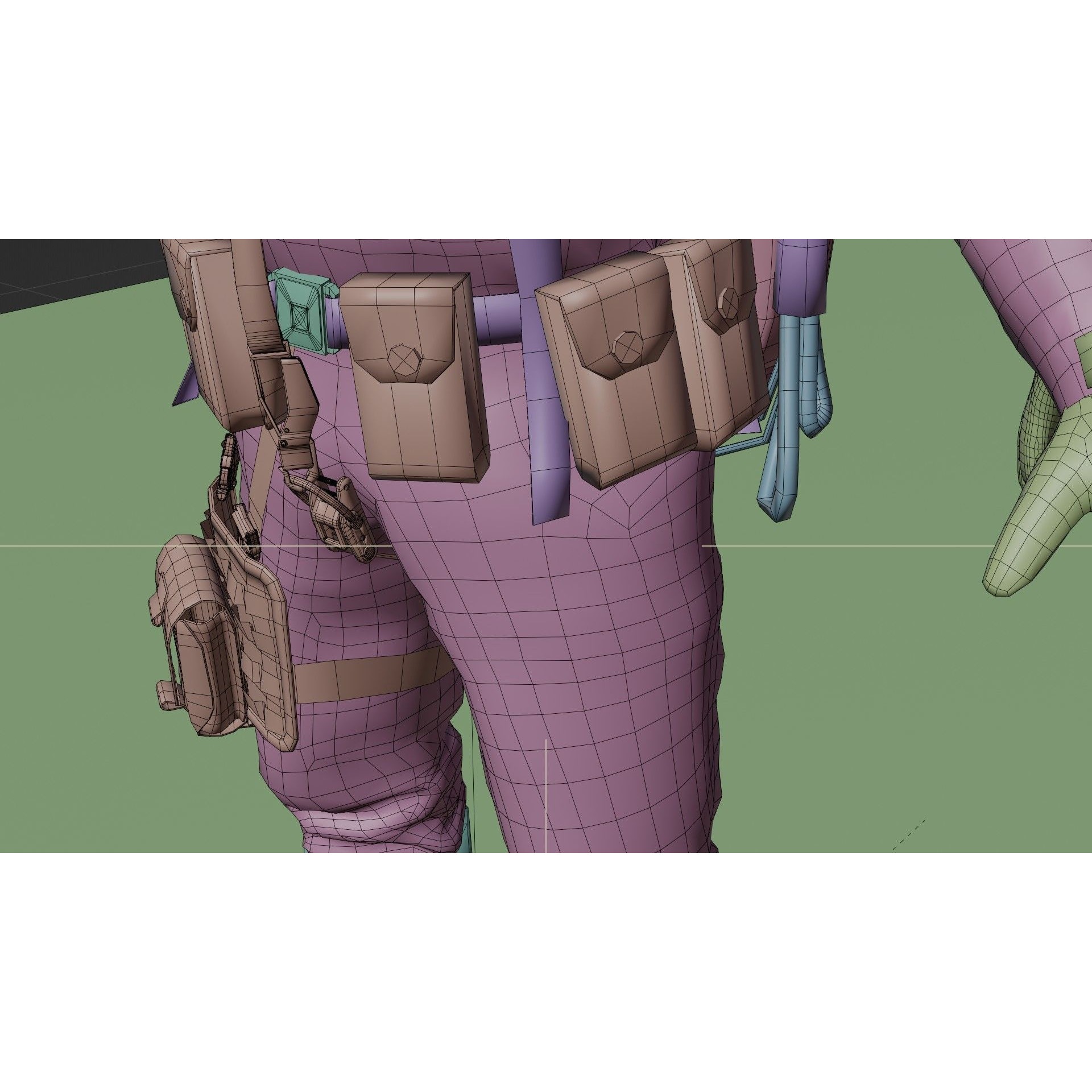 Modern Deep Sea Diving Suit - Low-Poly Game-Ready 3D Model - View 22