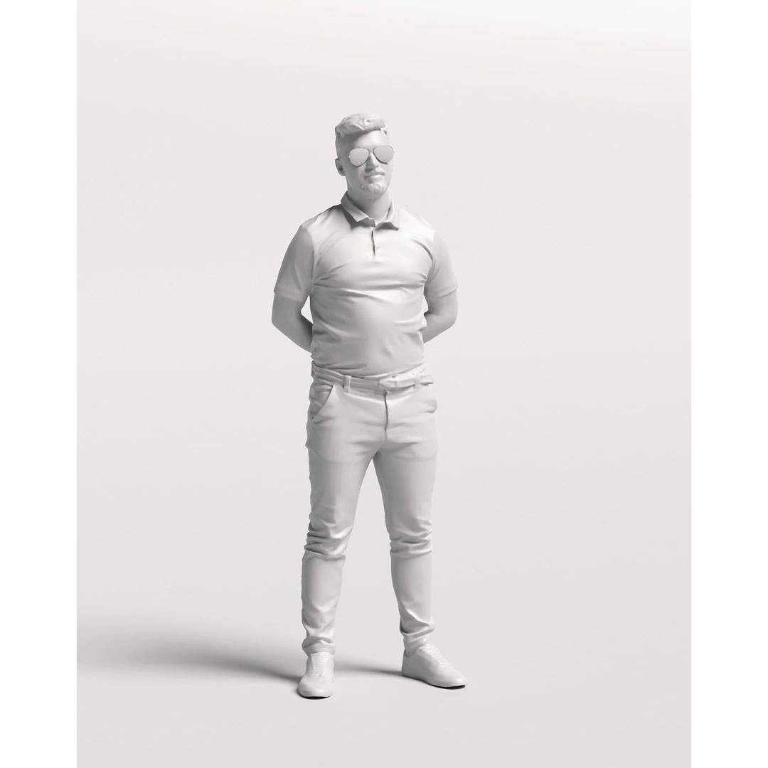 Humano Yacht Crew Man 3D Model – Realistic Pose, PBR Textures, FBX - View 14