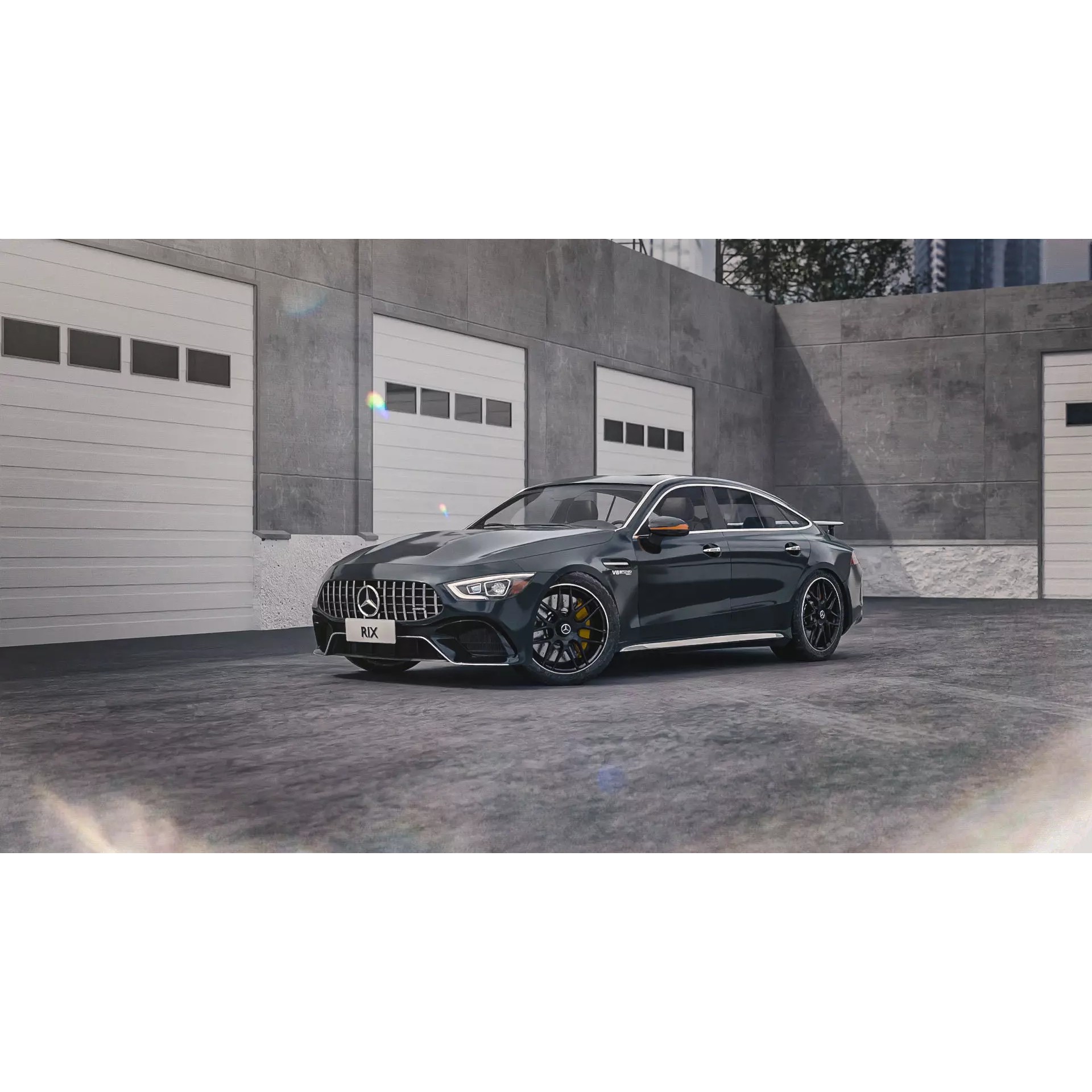 Street Alleyway Environment - Low-Poly Game-Ready 3D Model - View 2