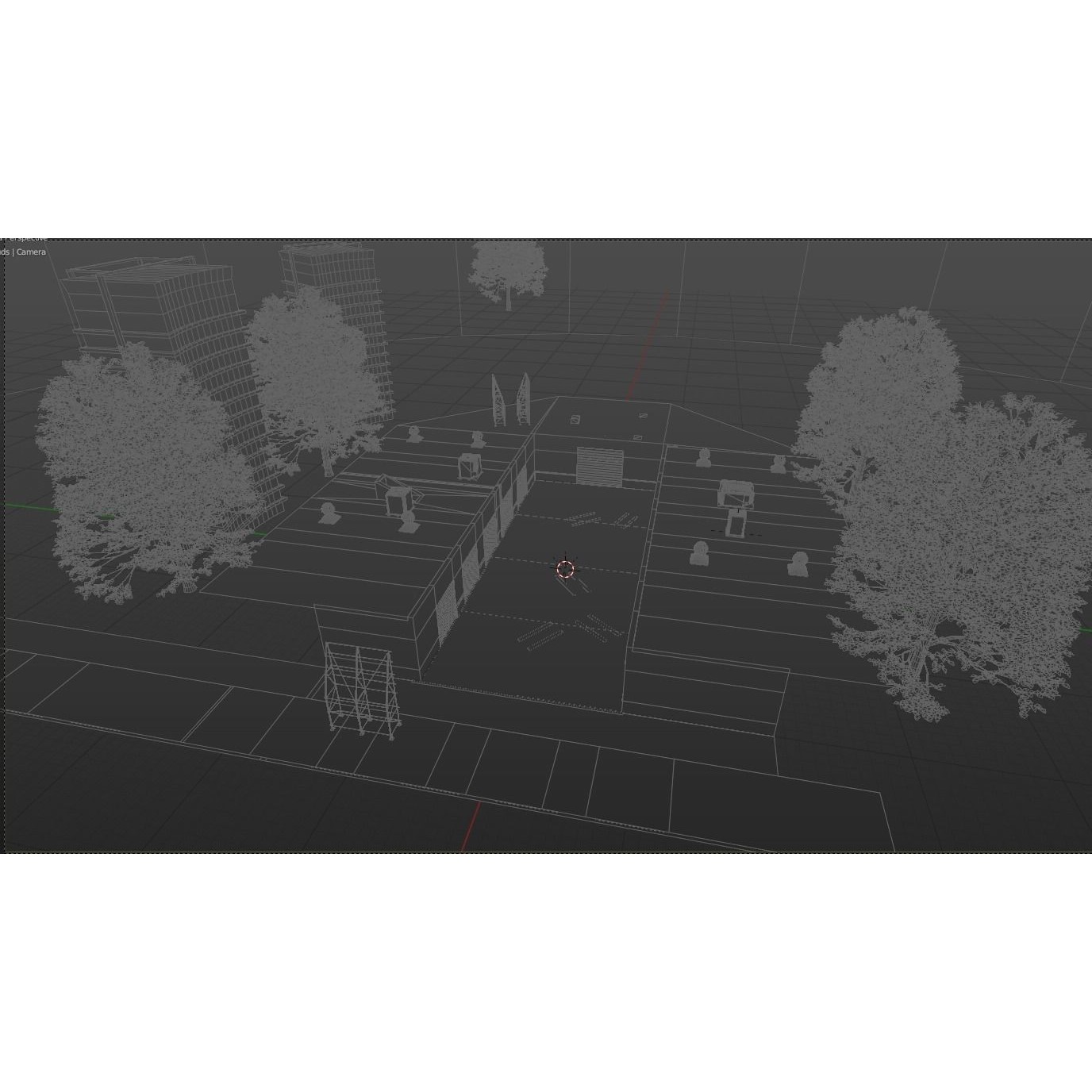 Street Alleyway Environment - Low-Poly Game-Ready 3D Model - View 9