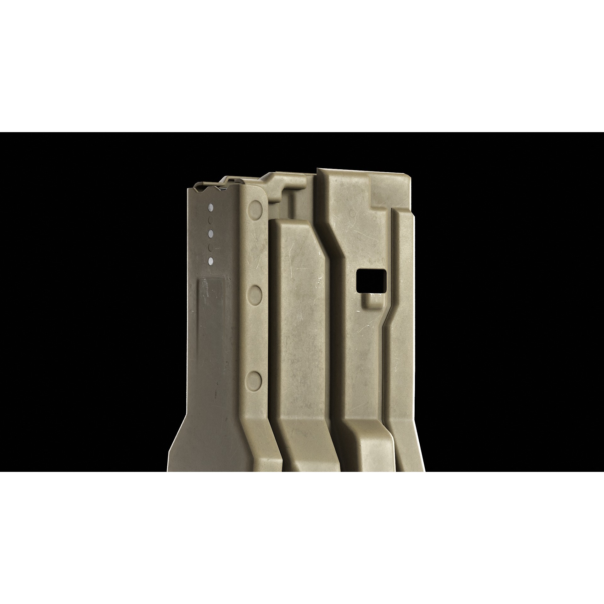 Surefire 60 Rounds AR-15 Magazine - Low-Poly Game-Ready 3D Model - View 10