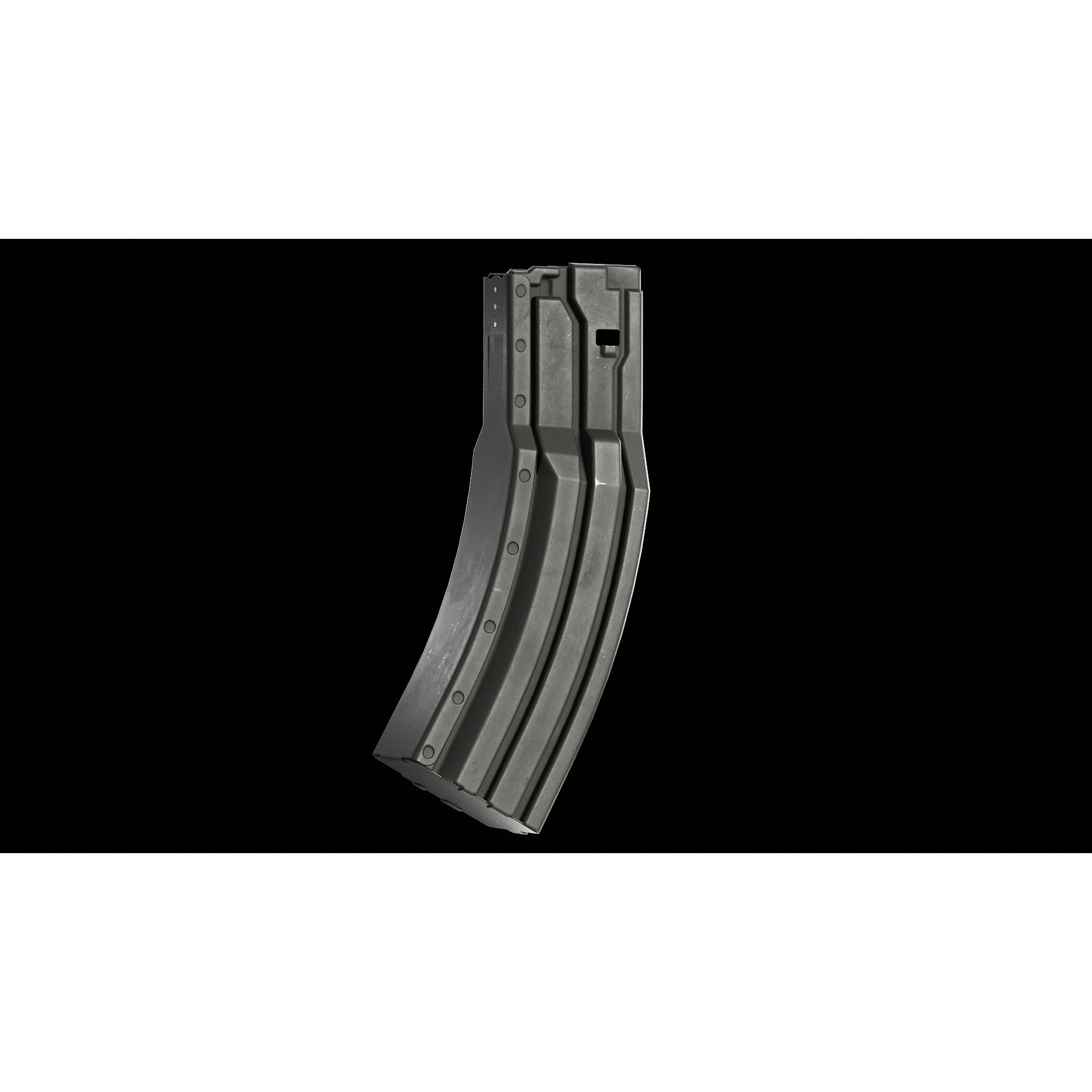 Surefire 60 Rounds AR-15 Magazine - Low-Poly Game-Ready 3D Model - View 4