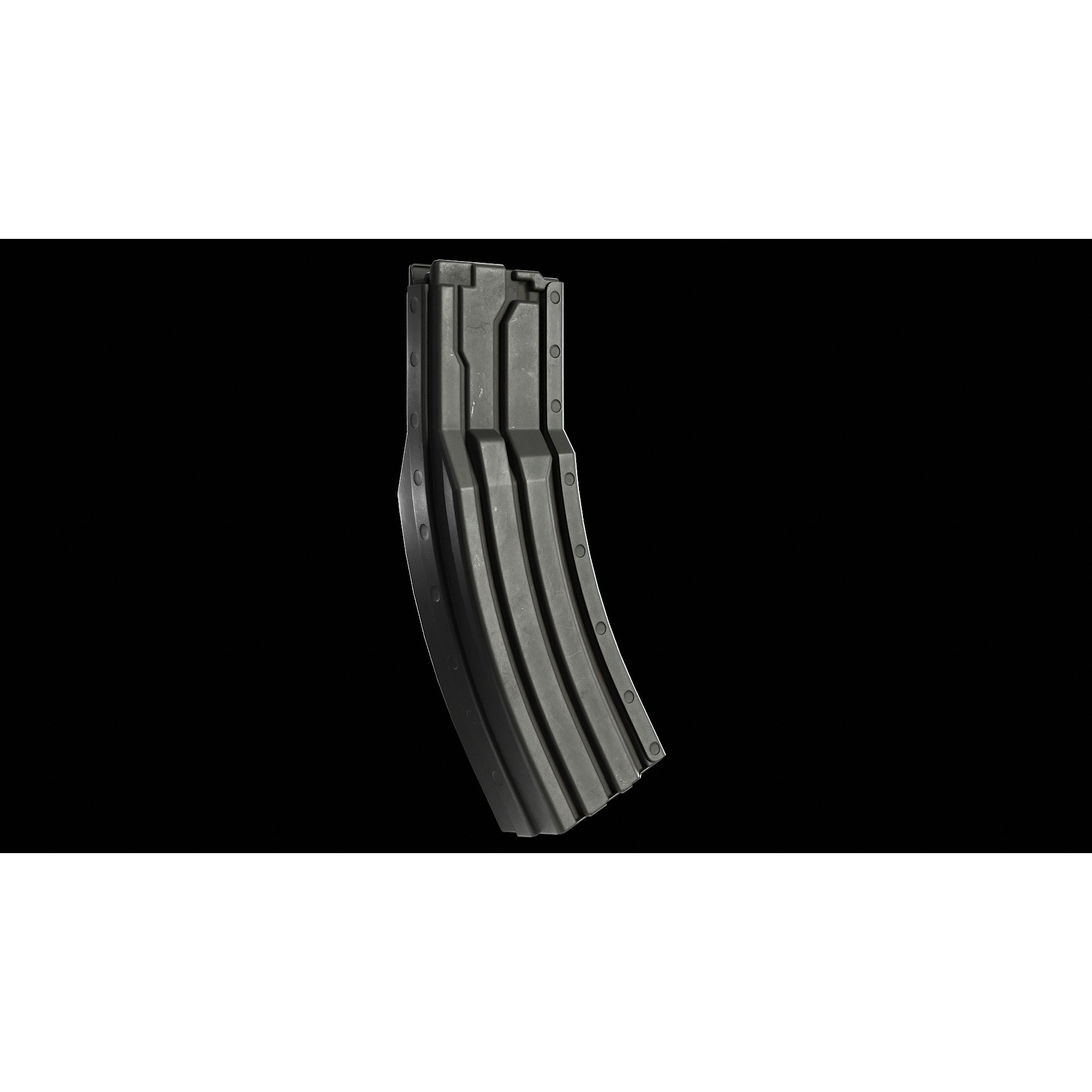 Surefire 60 Rounds AR-15 Magazine - Low-Poly Game-Ready 3D Model - View 5
