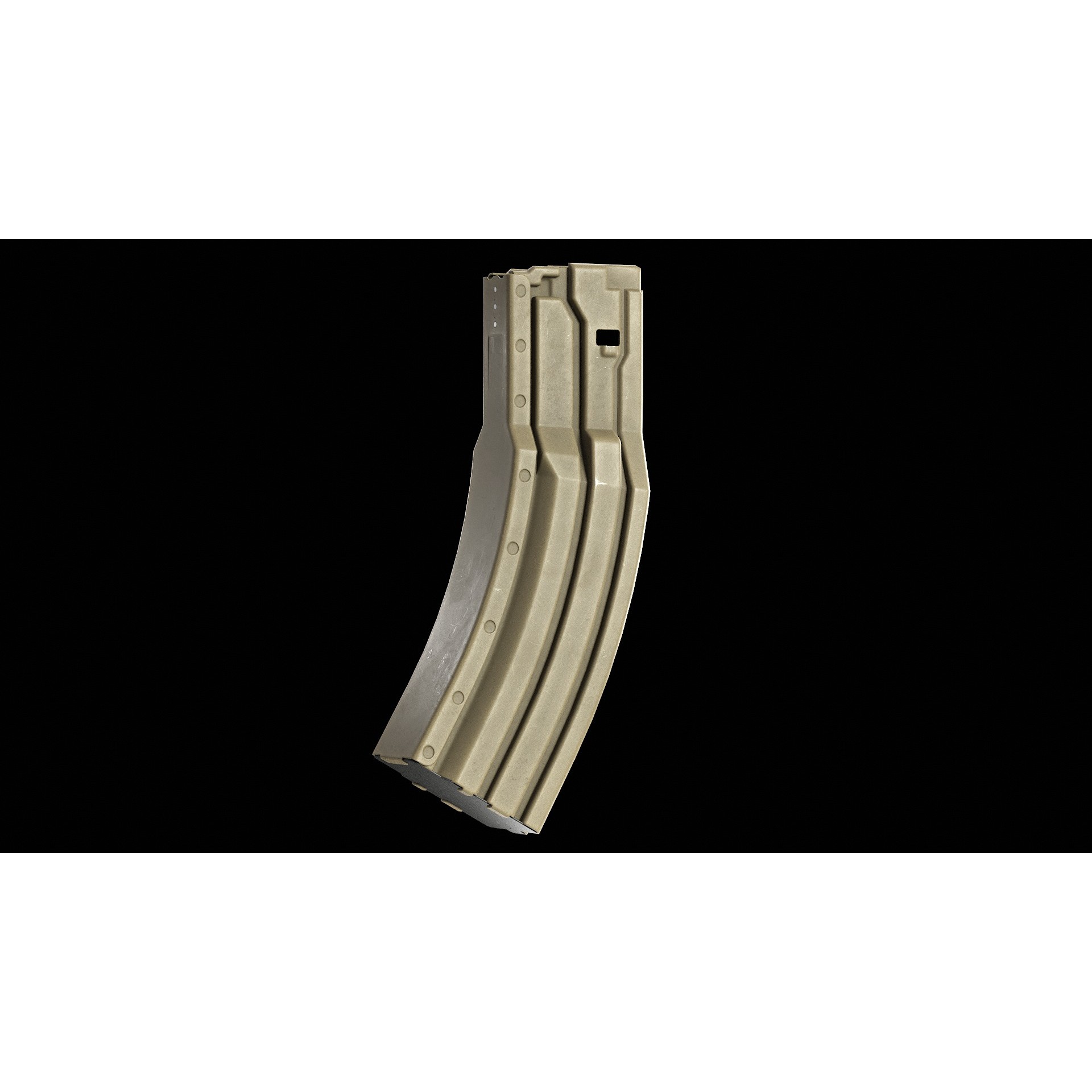 Surefire 60 Rounds AR-15 Magazine - Low-Poly Game-Ready 3D Model - View 8