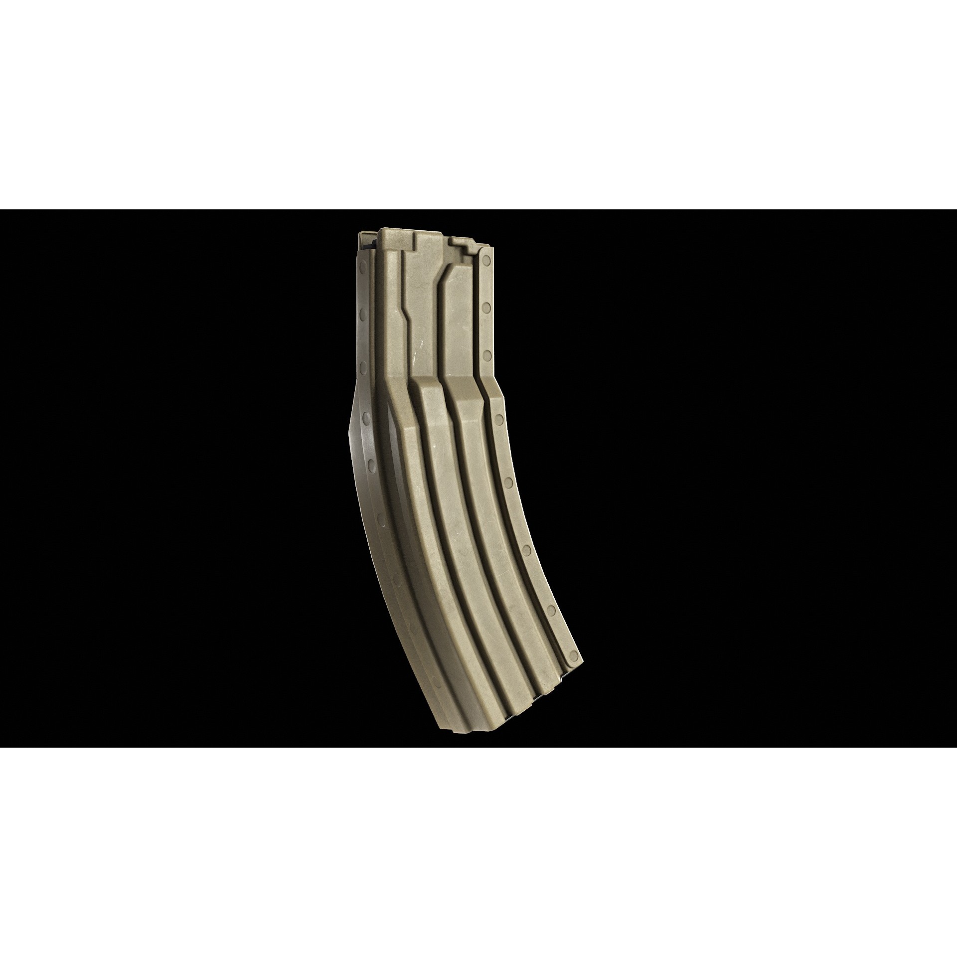 Surefire 60 Rounds AR-15 Magazine - Low-Poly Game-Ready 3D Model - View 9