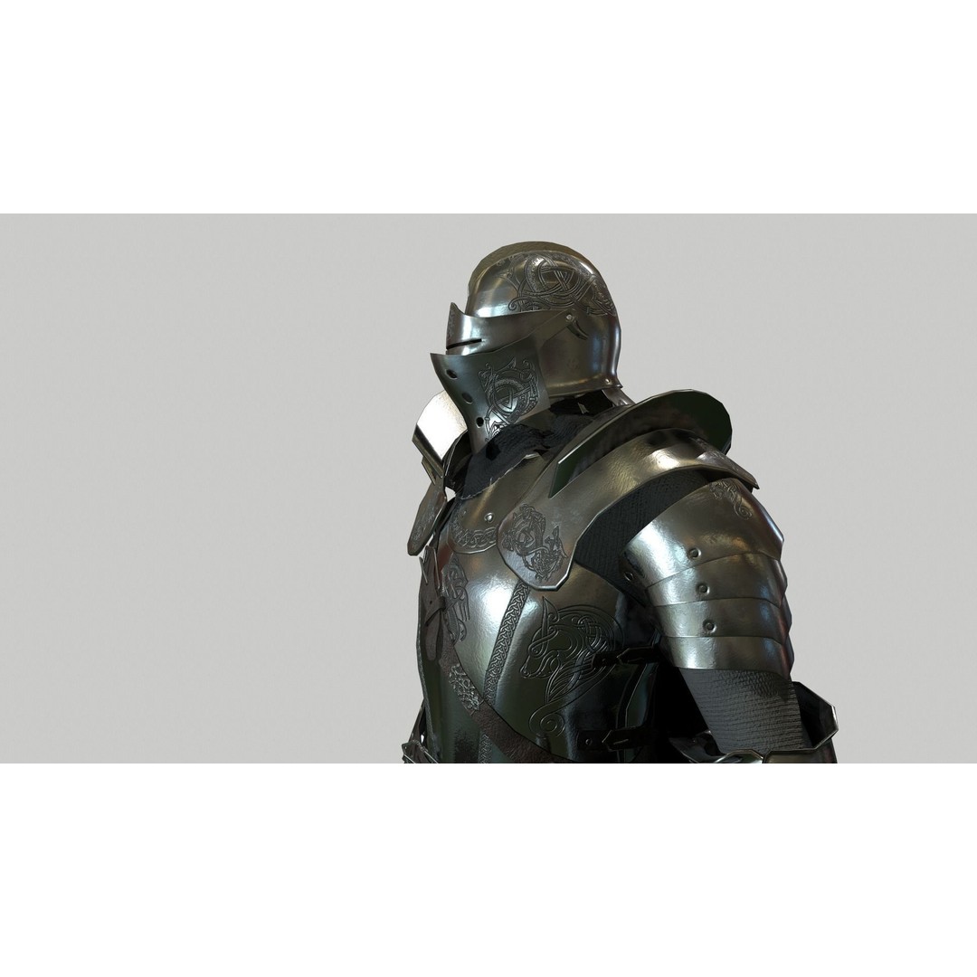 Knight 3D Model – Low Poly Rigged Character with 18 Animations - View 13