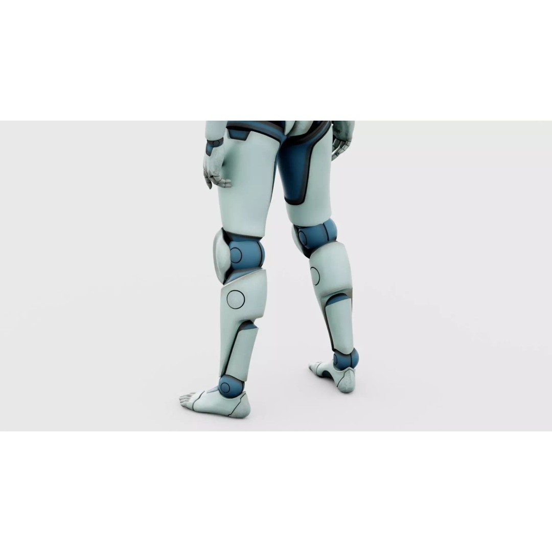CYBORGTOPIA B-19 3D Model – Rigged Sci-Fi Character for Animation - View 27