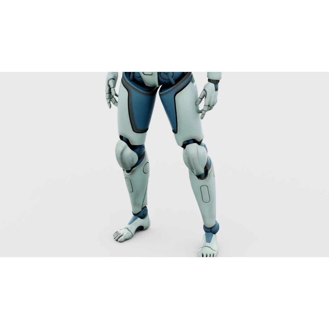 CYBORGTOPIA B-19 3D Model – Rigged Sci-Fi Character for Animation - View 28