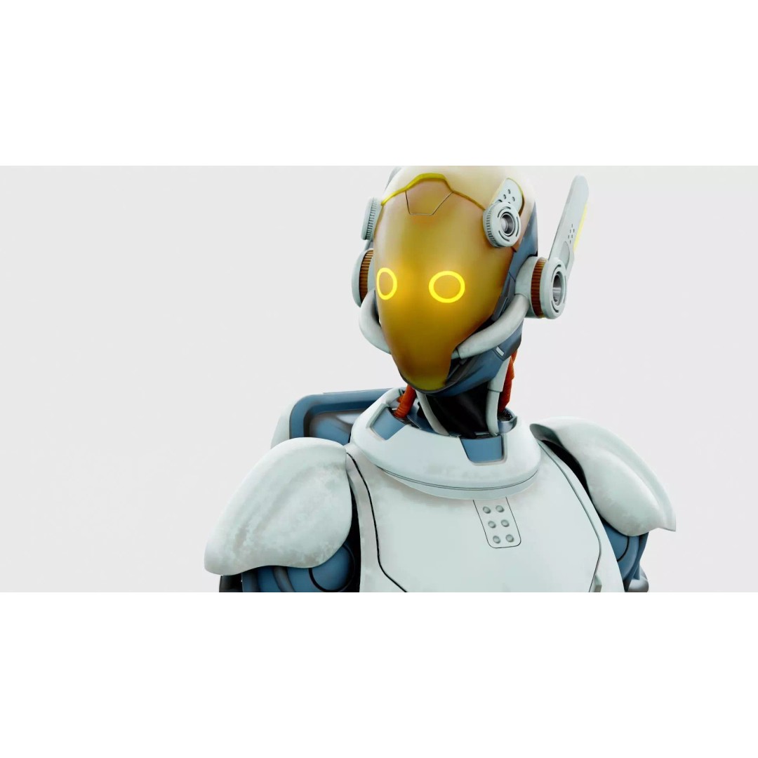 CYBORGTOPIA B-19 3D Model – Rigged Sci-Fi Character for Animation - View 30