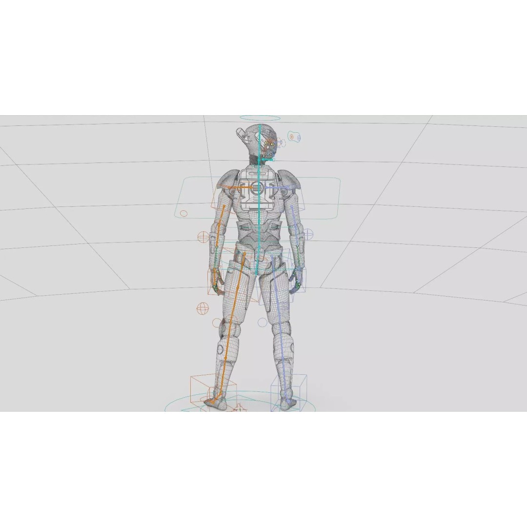 CYBORGTOPIA B-19 3D Model – Rigged Sci-Fi Character for Animation - View 41
