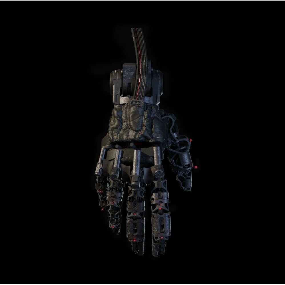 Mechanical Hand 3D Model – Rigged Sci-Fi Character, Blender - View 10