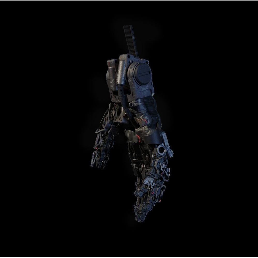 Mechanical Hand 3D Model – Rigged Sci-Fi Character, Blender - View 14