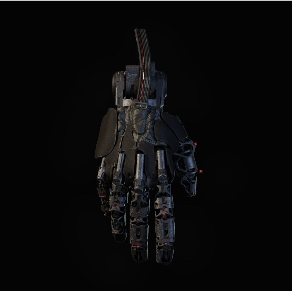 Mechanical Hand 3D Model – Rigged Sci-Fi Character, Blender - View 17