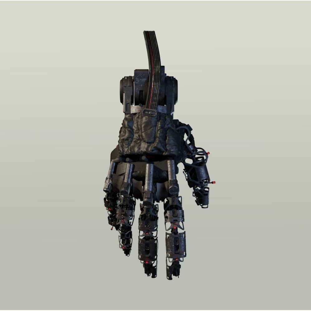 Mechanical Hand 3D Model – Rigged Sci-Fi Character, Blender - View 18