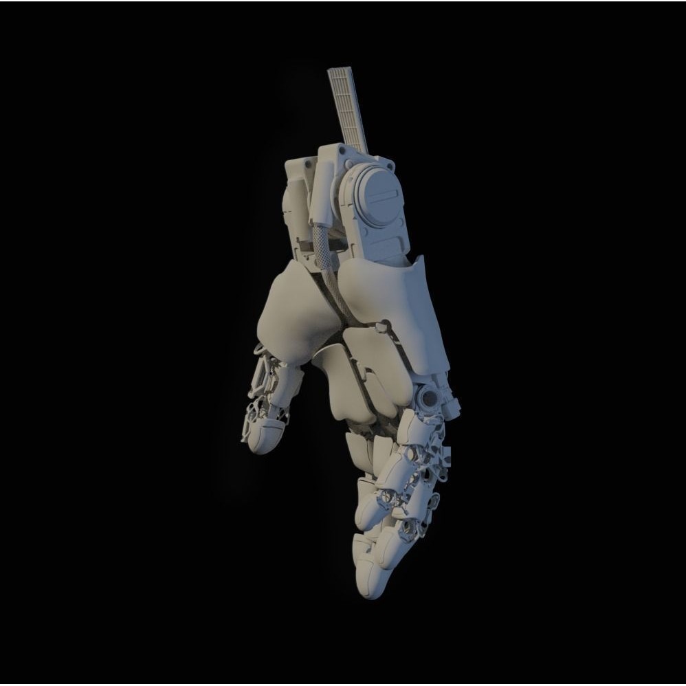 Mechanical Hand 3D Model – Rigged Sci-Fi Character, Blender - View 21