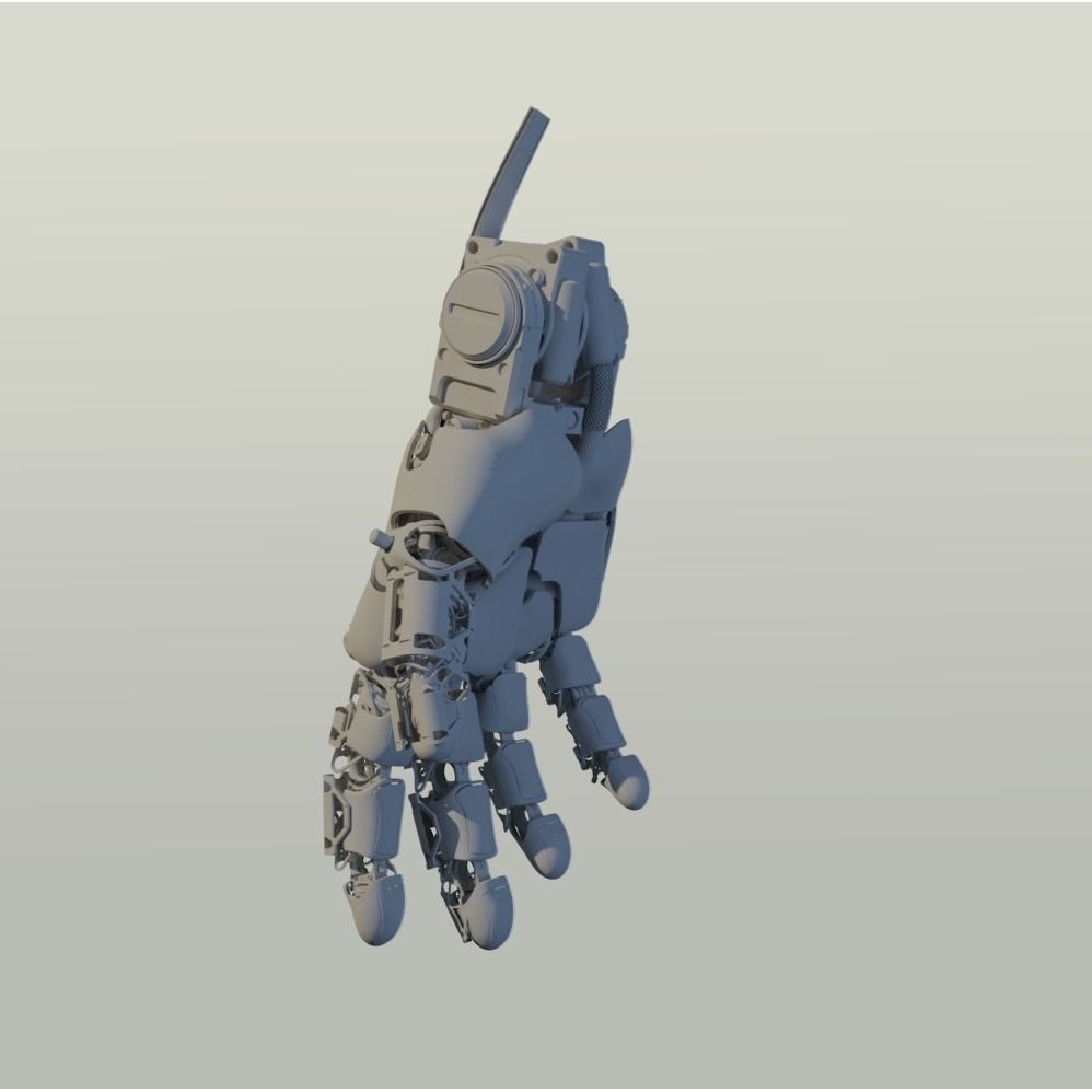 Mechanical Hand 3D Model – Rigged Sci-Fi Character, Blender - View 22