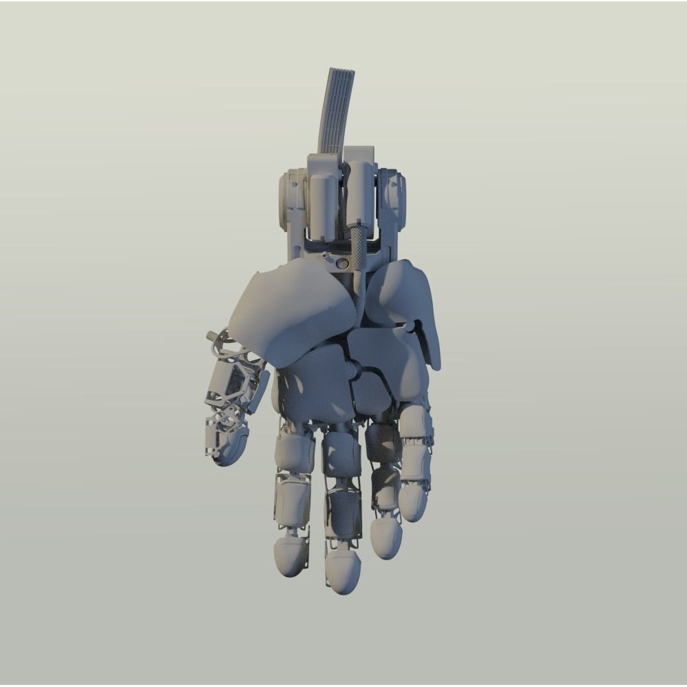 Mechanical Hand 3D Model – Rigged Sci-Fi Character, Blender - View 25