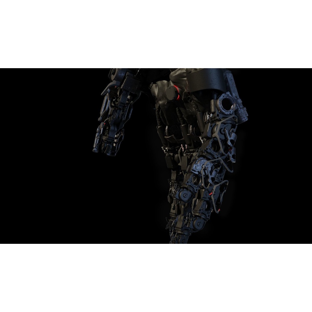 Mechanical Hand 3D Model – Rigged Sci-Fi Character, Blender - View 27