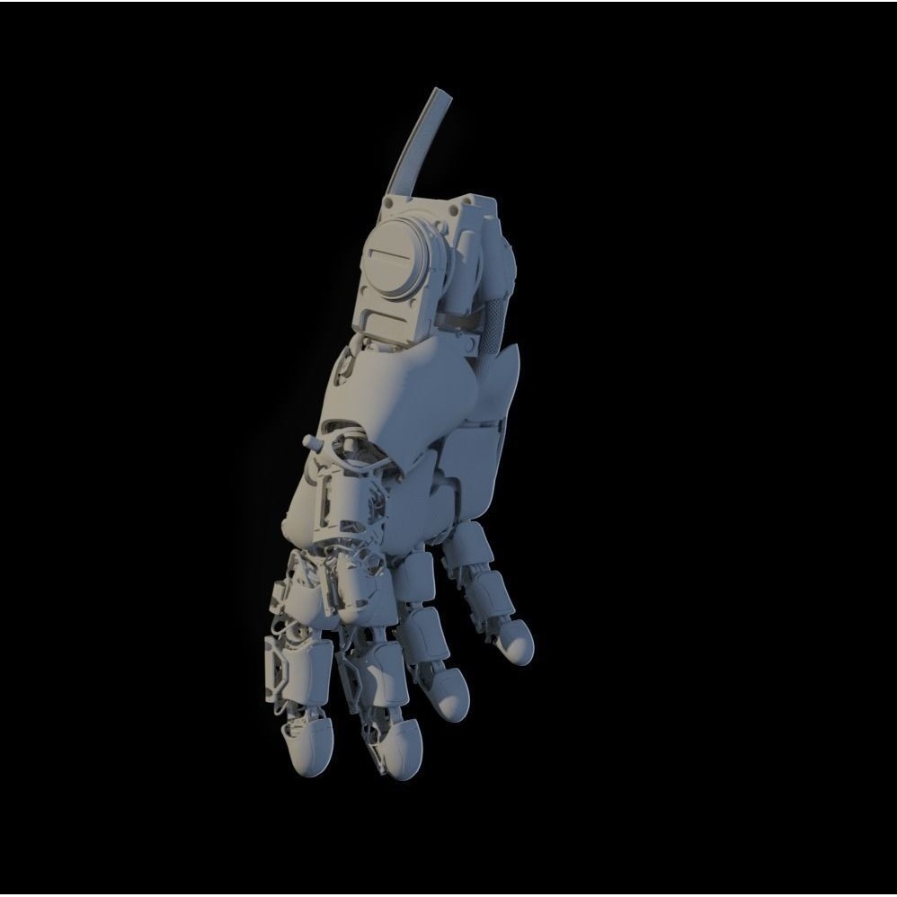 Mechanical Hand 3D Model – Rigged Sci-Fi Character, Blender - View 31