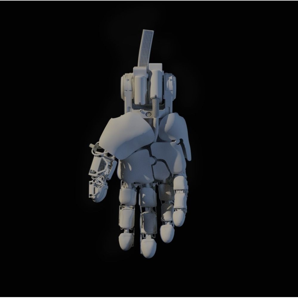 Mechanical Hand 3D Model – Rigged Sci-Fi Character, Blender - View 33