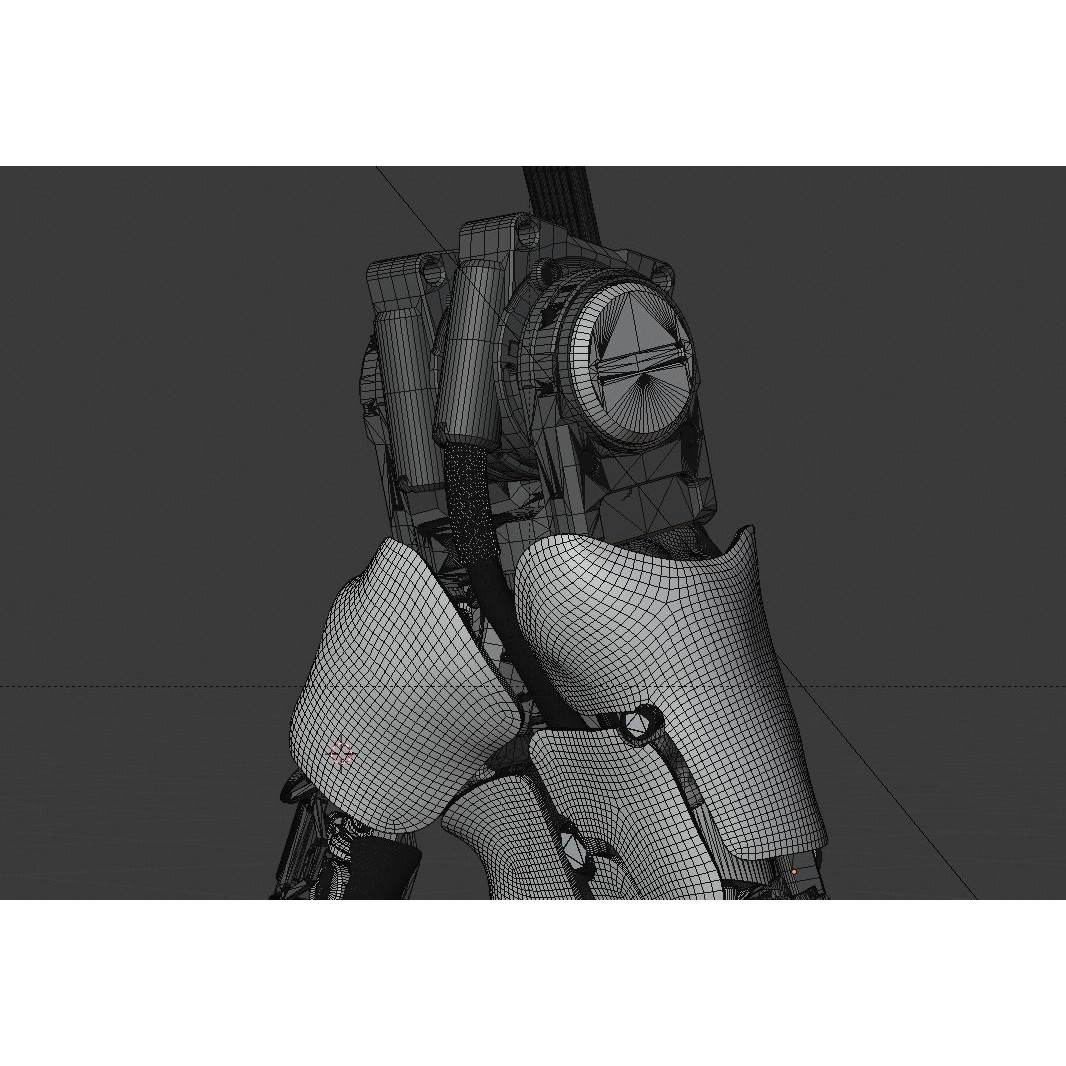 Mechanical Hand 3D Model – Rigged Sci-Fi Character, Blender - View 37
