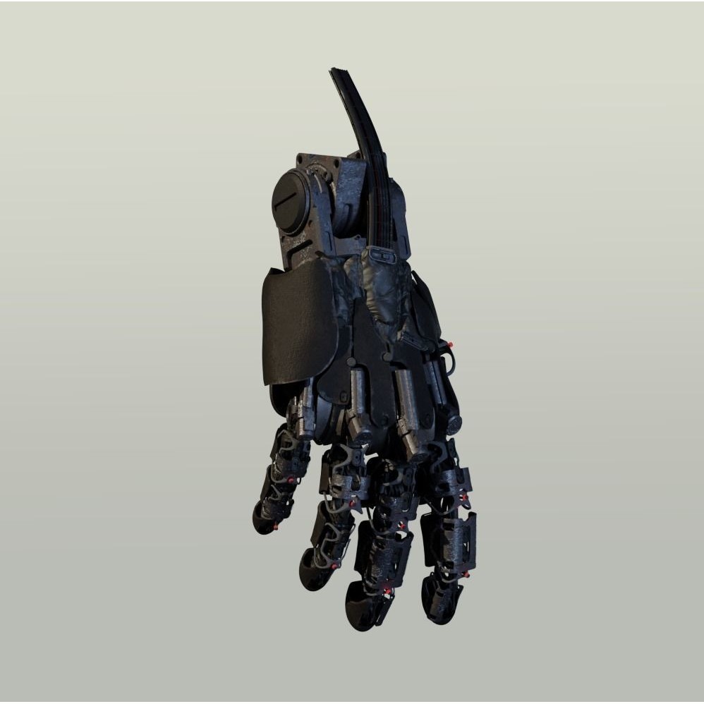 Mechanical Hand 3D Model – Rigged Sci-Fi Character, Blender - View 4