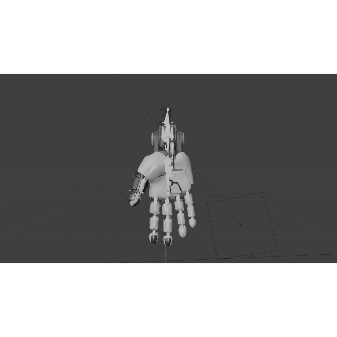 Mechanical Hand 3D Model – Rigged Sci-Fi Character, Blender - View 5