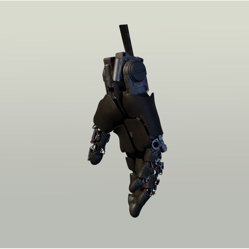 Mechanical Hand 3D Model – Rigged Sci-Fi Character, Blender - View 7