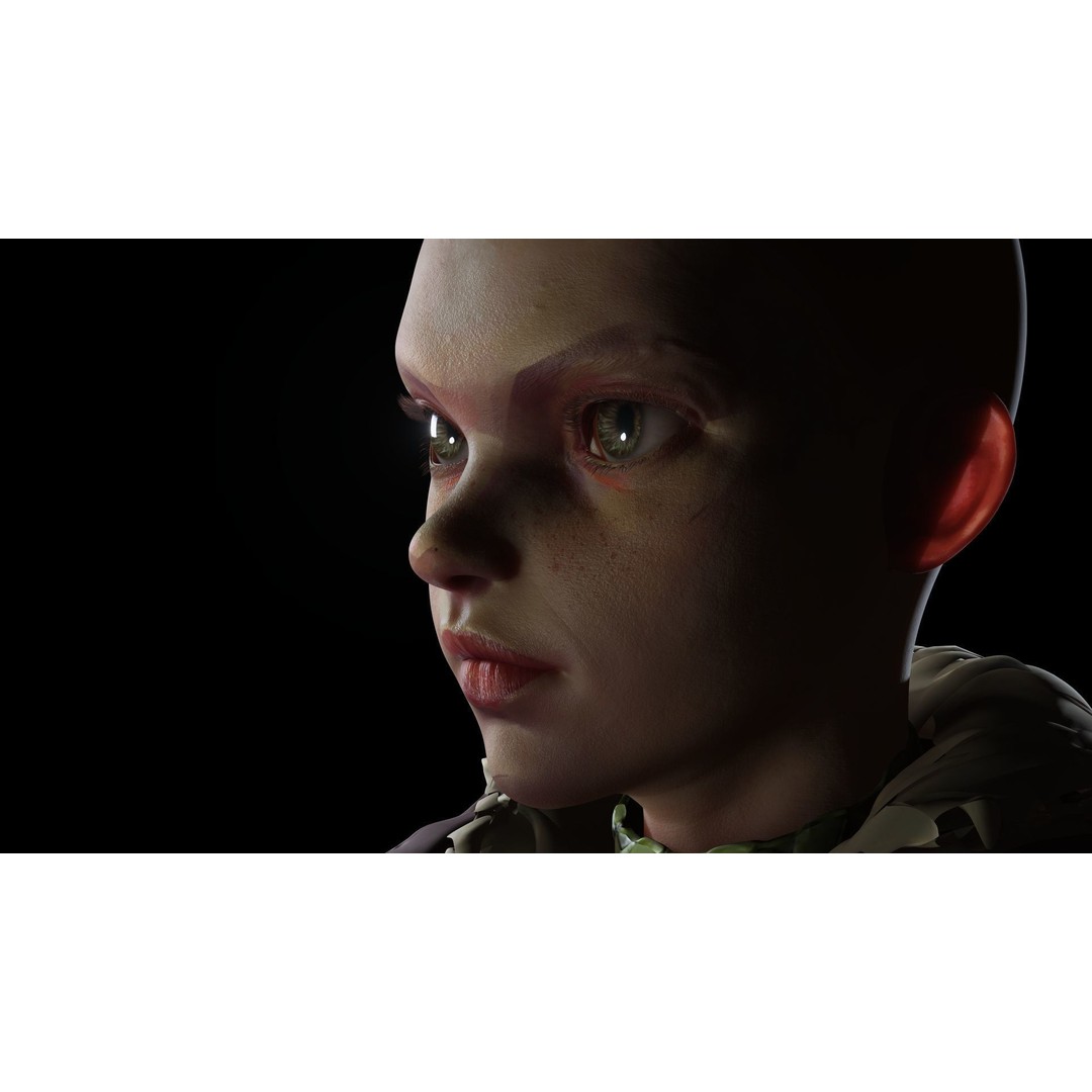 Squirrel Girl 3D Model – Low Poly Rigged Character for Animation - View 13
