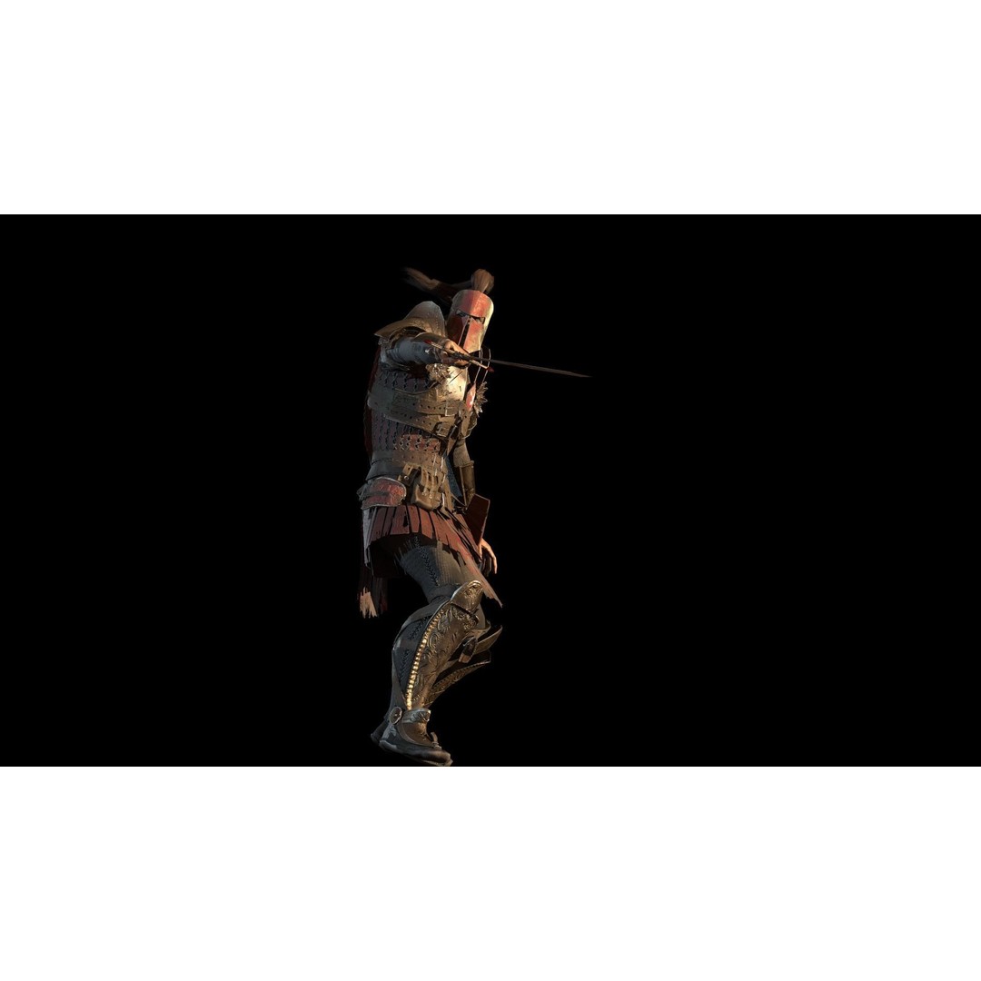 Crusader 3D Model – Low Poly Rigged Character with Animations - View 12