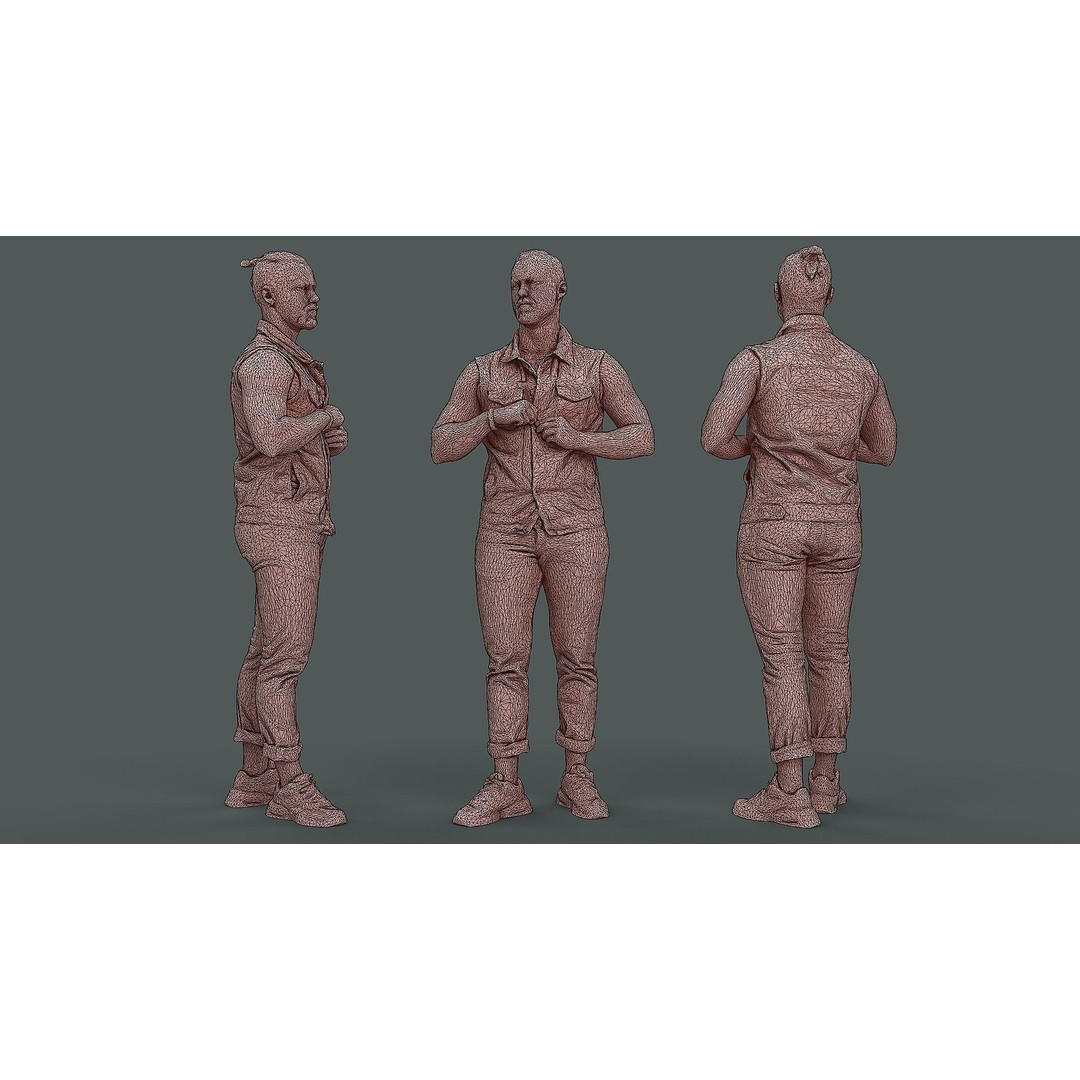 Casual Male Character 3D Model – Photorealistic Game-Ready Asset, FBX - View 5