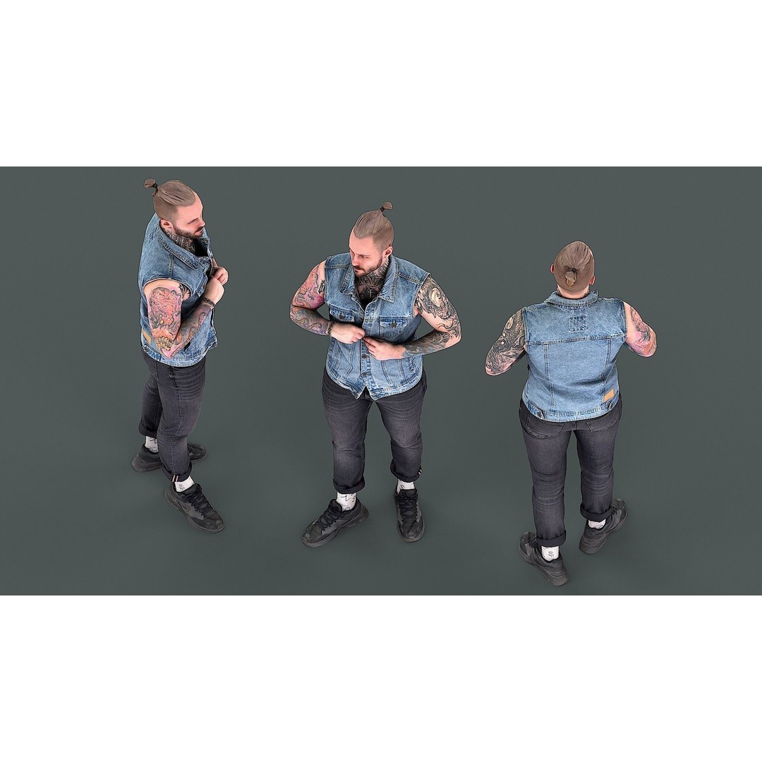 Casual Male Character 3D Model – Photorealistic Game-Ready Asset, FBX - View 6