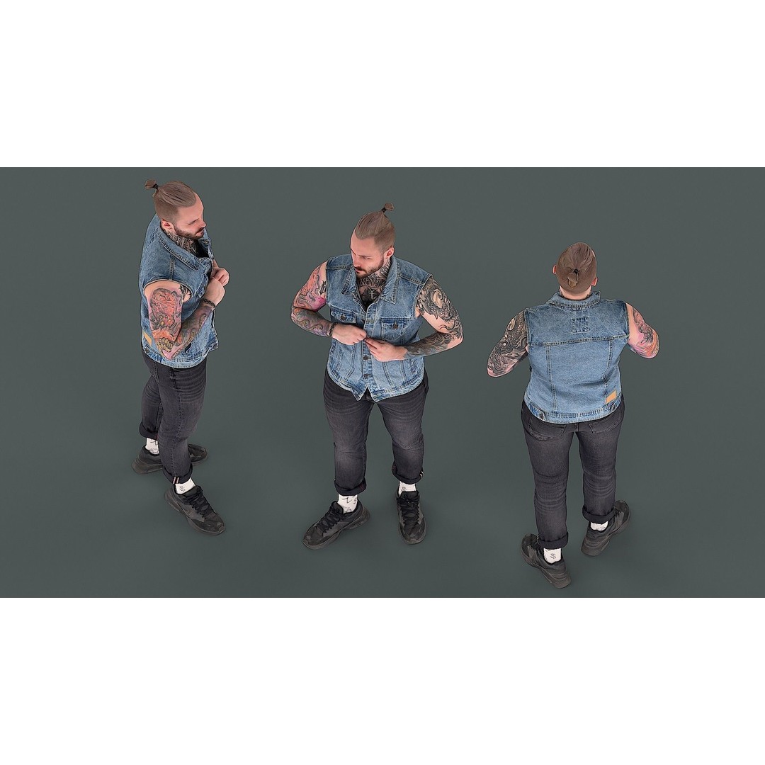 Casual Male Character 3D Model – Photorealistic Game-Ready Asset, FBX - View 7