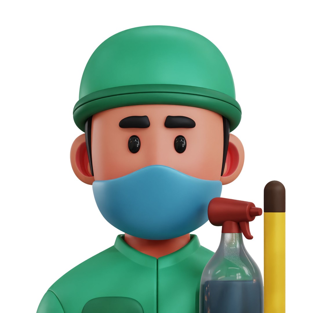 Health Profession Icon Pack 3D Model – Low Poly Medical Characters, OBJ, JPG - View 17