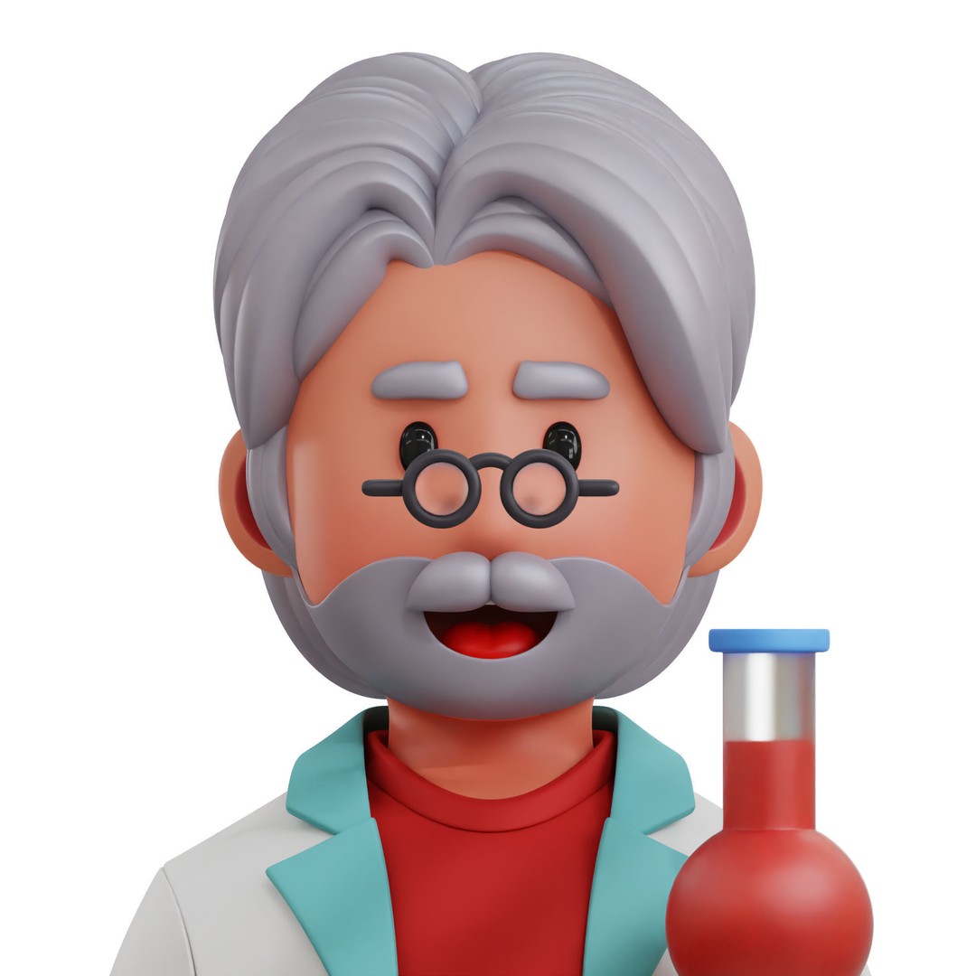 Health Profession Icon Pack 3D Model – Low Poly Medical Characters, OBJ, JPG - View 21