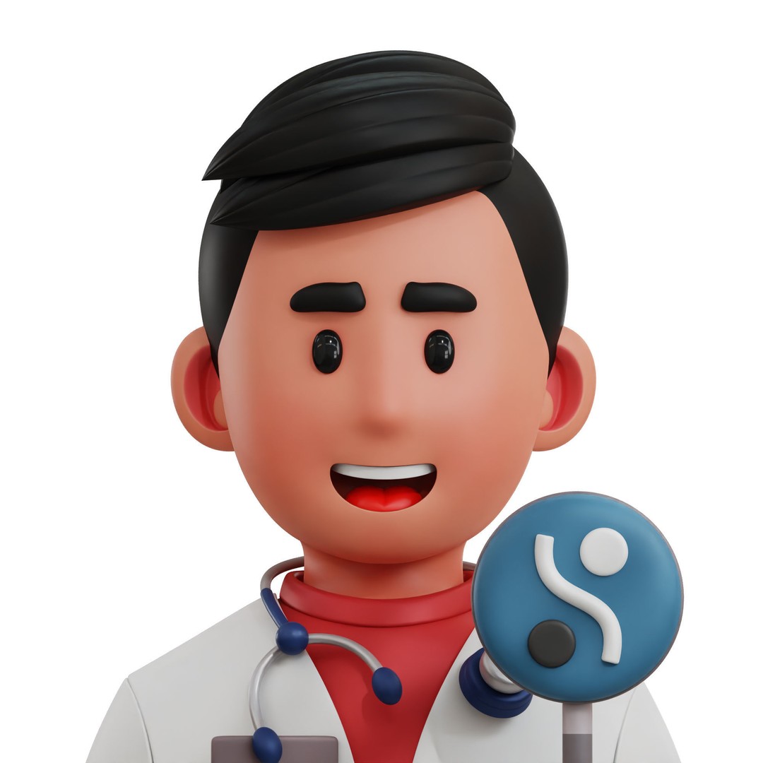 Health Profession Icon Pack 3D Model – Low Poly Medical Characters, OBJ, JPG - View 22